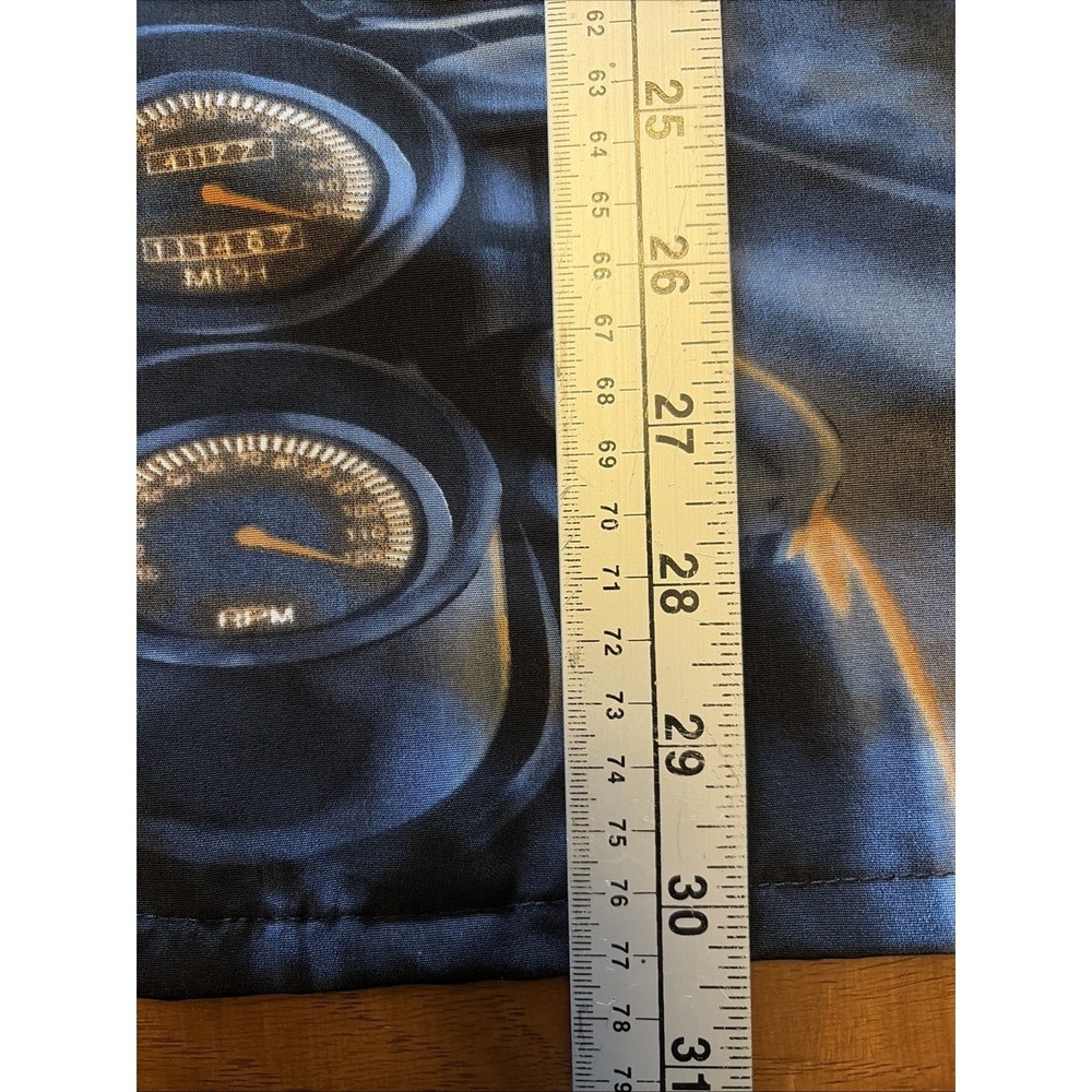 Rockhouse Roadhouse Men's L Short Sleeve Button Up Shirt Biker Skull Y2K - Picture 7 of 14